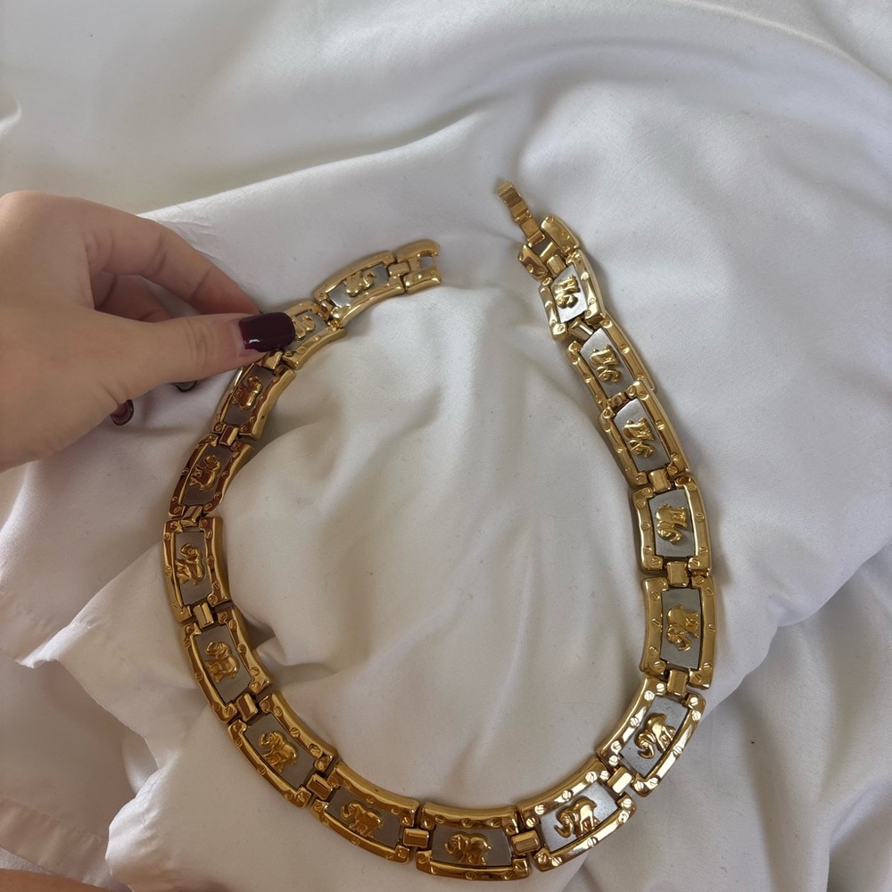 Gold Chain Link Necklace